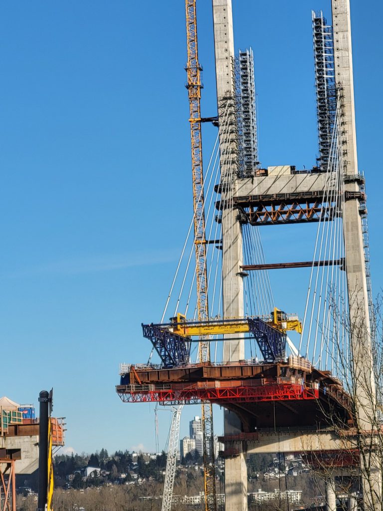 Contruction of replacement for Patullo Bridge