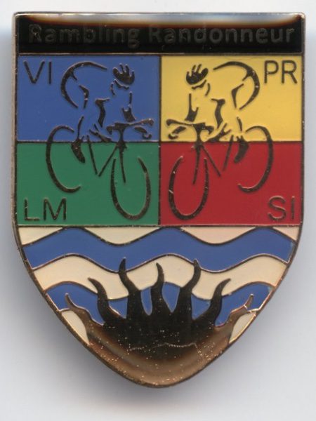 Rambling Randonneur pin